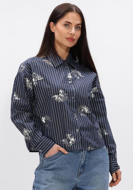 Blaue NUKUS Blusen TESSA BLOUSE PAILLET - large