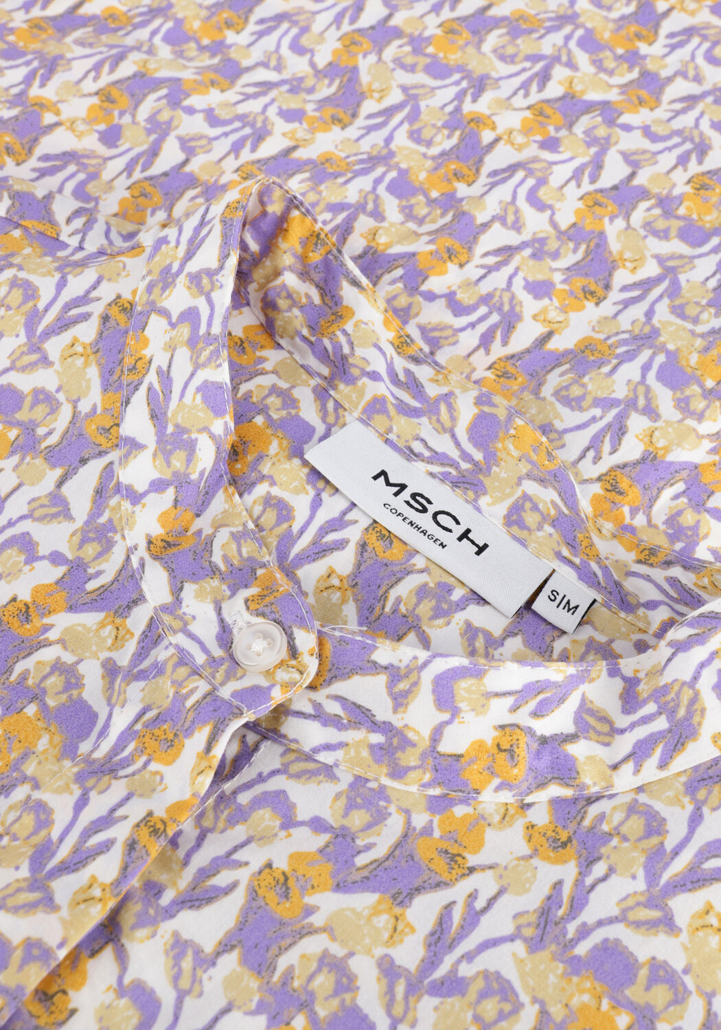 Mehrfarbige/Bunte MSCH COPENHAGEN Blusen BERIN HADDIS 3/4 SHIRT AOP - large