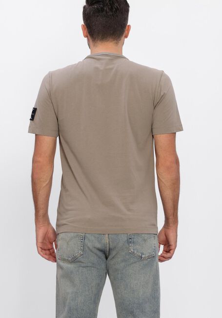 Taupe CALVIN KLEIN T-shirt BADGE REGULAR TEE - large