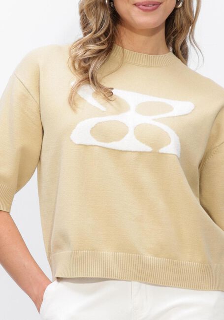 Beige STUDIO AR Pullover ISIDRE VISCOSE KNIT - large