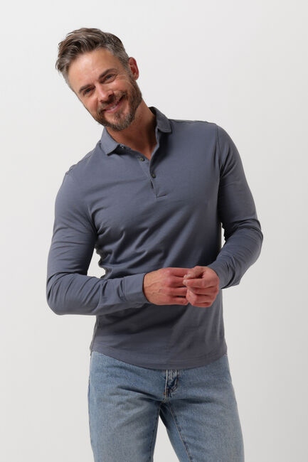 Hellblau PROFUOMO Polo-Shirt POLO LONG SLEEVE LS - large