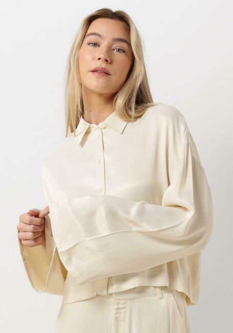 Ecru ALIX THE LABEL Blusen LADIES WOVEN KIMONO SLEEVE BLOUSE - large
