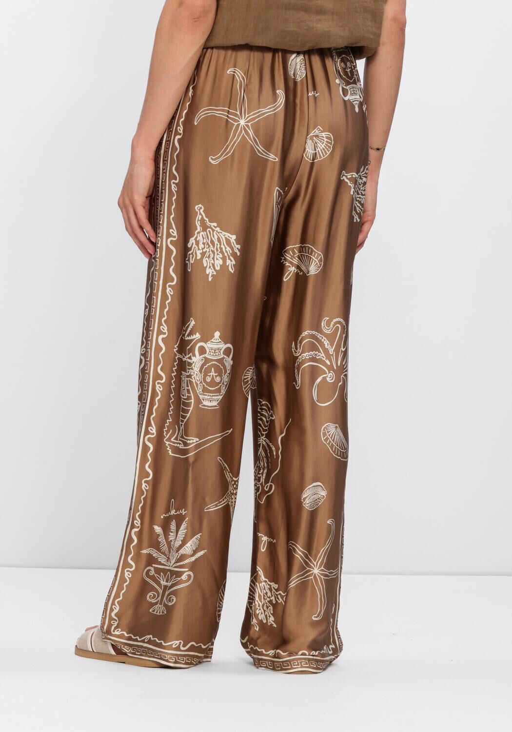 Sand NUKUS Weite Hose VALERIE PANTS PRINT - large