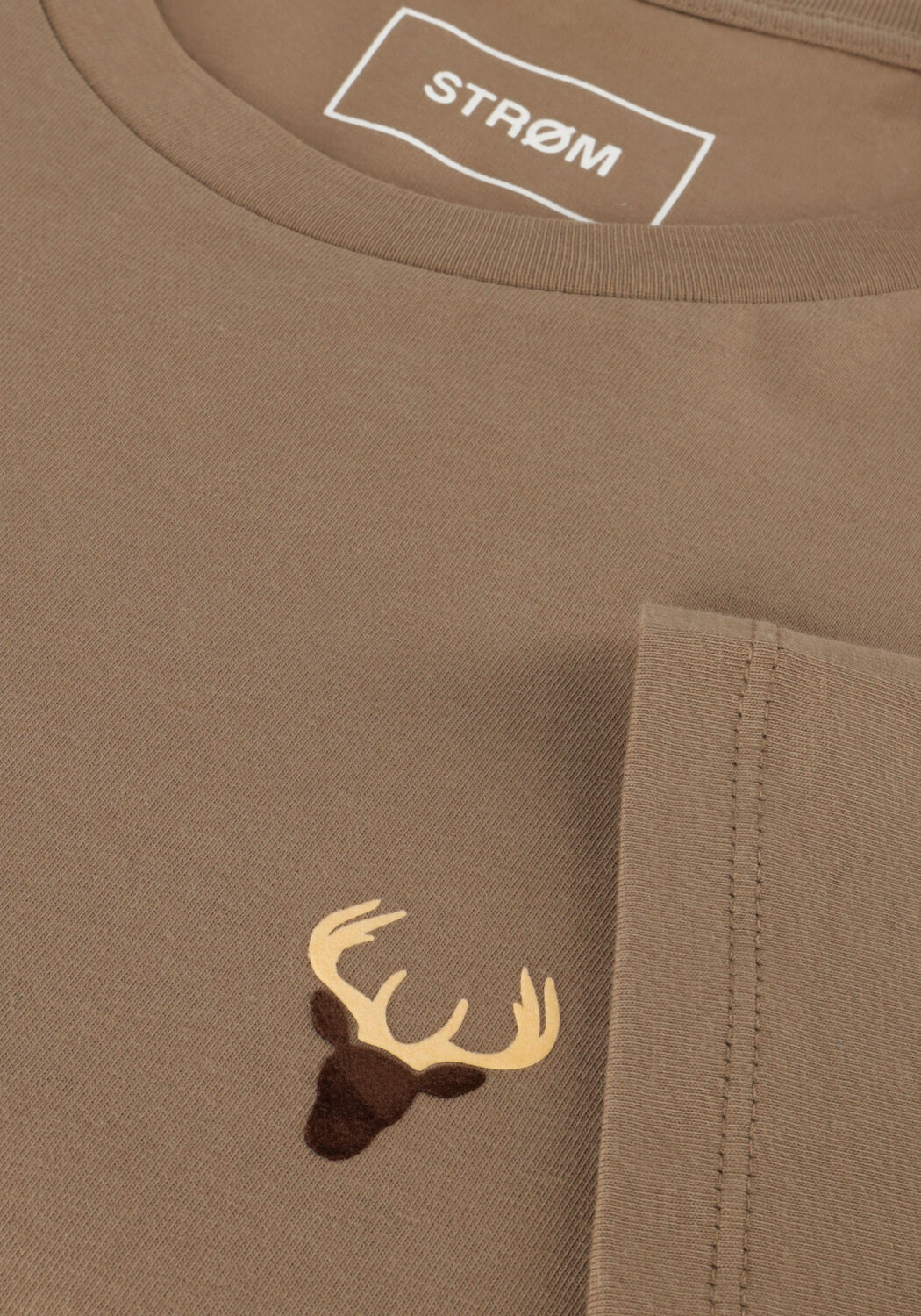 Taupe STR&Oslash;M Clothing Polos & T-Shirts T-SHIRT - large