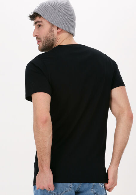 Schwarze BLS HAFNIA T-shirt MINI OUTLINE LOGO T-SHIRT - large
