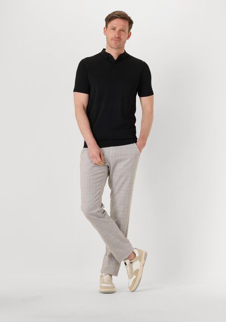 Schwarze GENTI T-shirt POLO BUTTON SS K2046-1260 - large