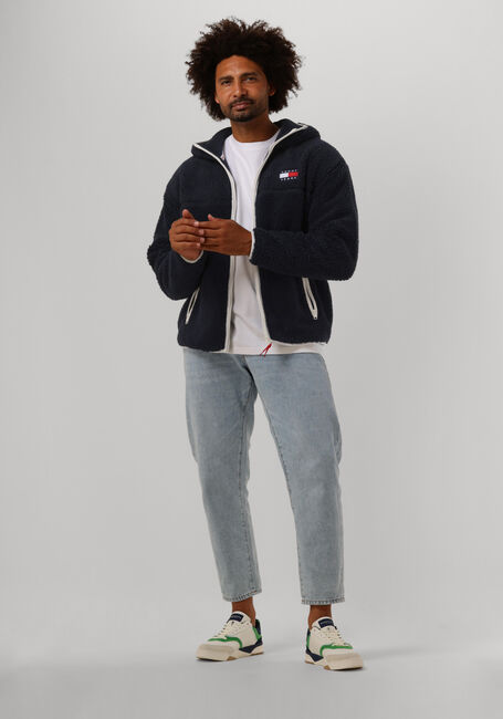 Dunkelblau TOMMY JEANS Strickjacke TJM SHERPA ZIP THRU HOODIE - large