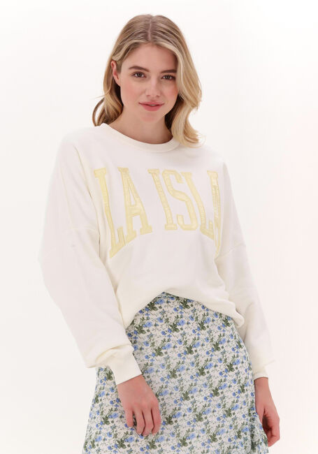 Nicht-gerade weiss COLOURFUL REBEL Sweatshirt LA ISLA PATCH DROPPED SHOULDER SWEAT - large