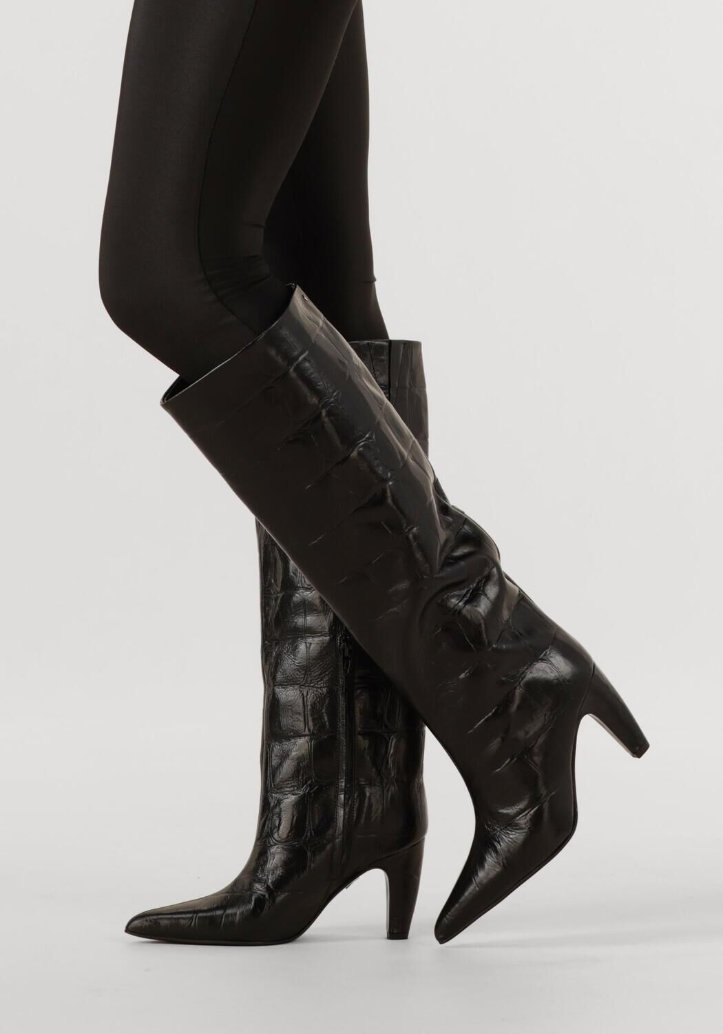 Schwarze BRONX Hohe Stiefel LOW-JADEY - large