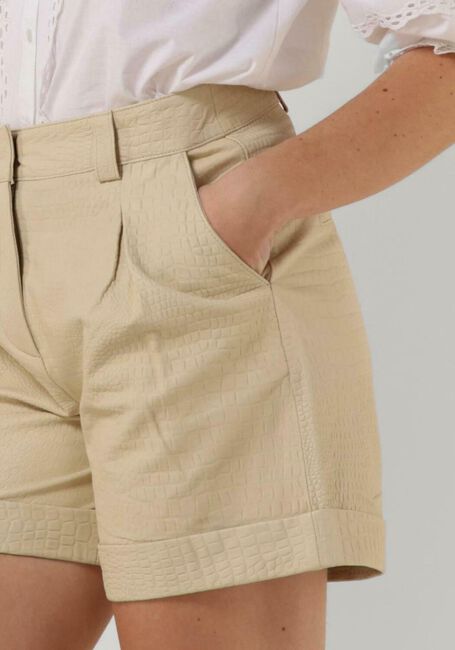 Creme NOTES DU NORD Hosen GEORGINA LEATHER SHORTS - large