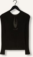 Schwarze GESTUZ T-shirt SILVIGZ DEEP BACK BLOUSE Schwarze GESTUZ T-shirt SILVIGZ DEEP BACK BLOUSE - medium