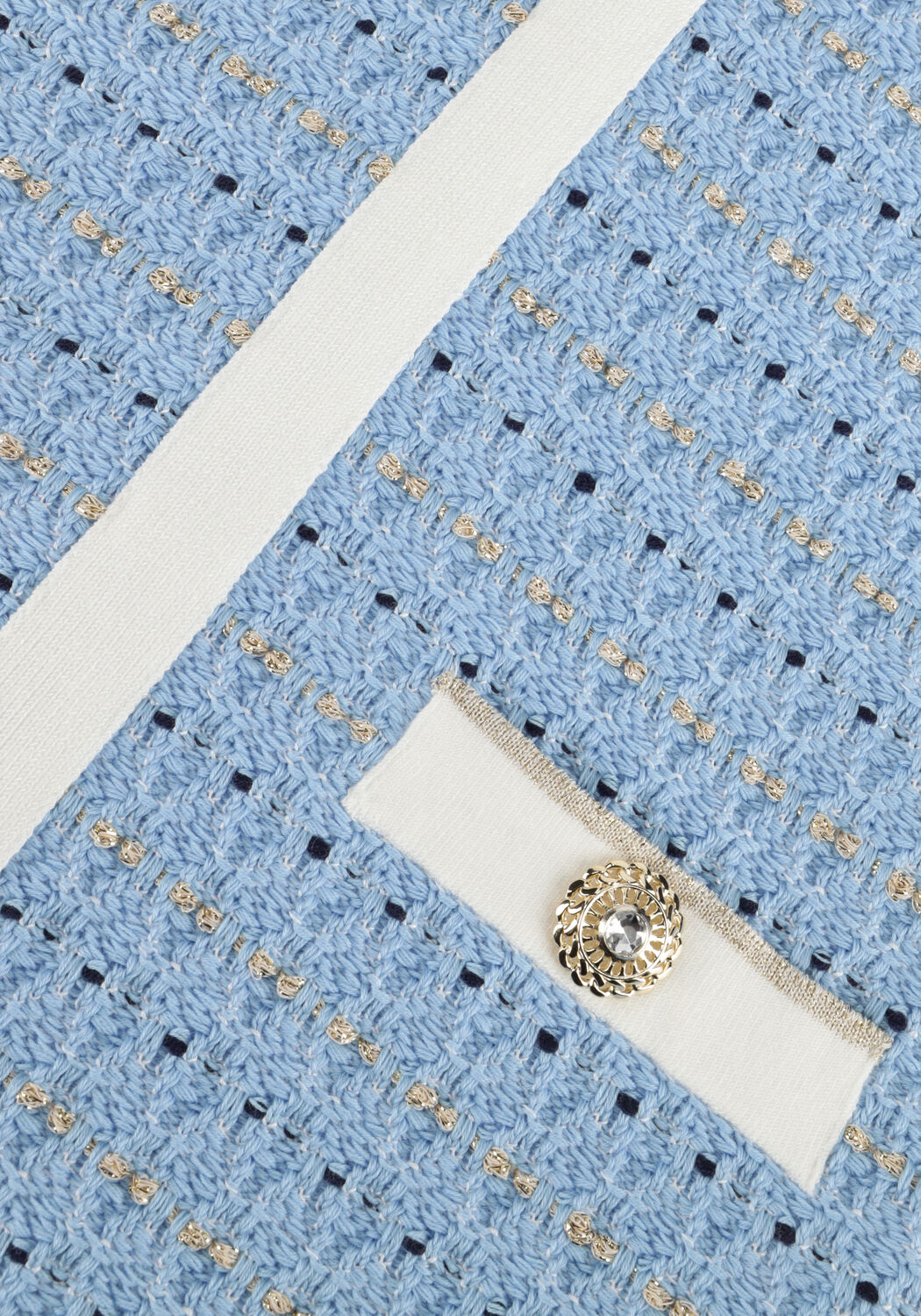 Hellblau LIU JO Minikleid ABITO MAGLIA M/C STRUCTUR - large