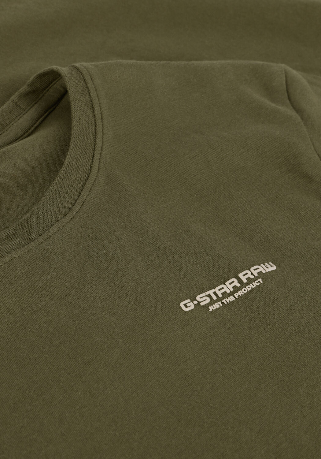 Olive G-STAR RAW T-shirt SLIM BASE R T S/S - large
