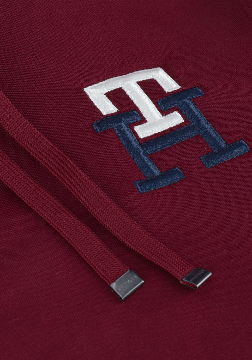 Bordeaux TOMMY HILFIGER Sweatshirt ESSENTIAL MONOGRAM HOODY - large