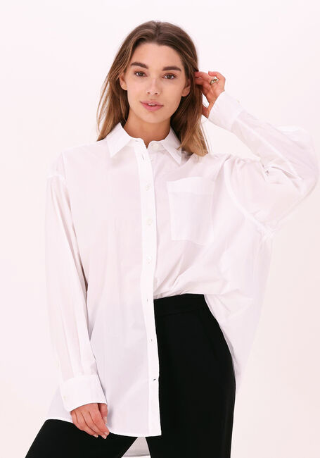 Weiße VANILIA Blusen CLASSIC SHIRT POPLIN - large