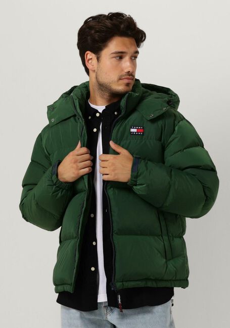Dunkelgrün TOMMY JEANS Wattierte Jack ALASKA PUFFER - large
