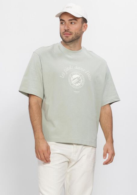 Gr&uuml;ne SELECTED MEN T-shirt LHBOXYNORMAN GRAPHIC SS O-NECK TEE - large