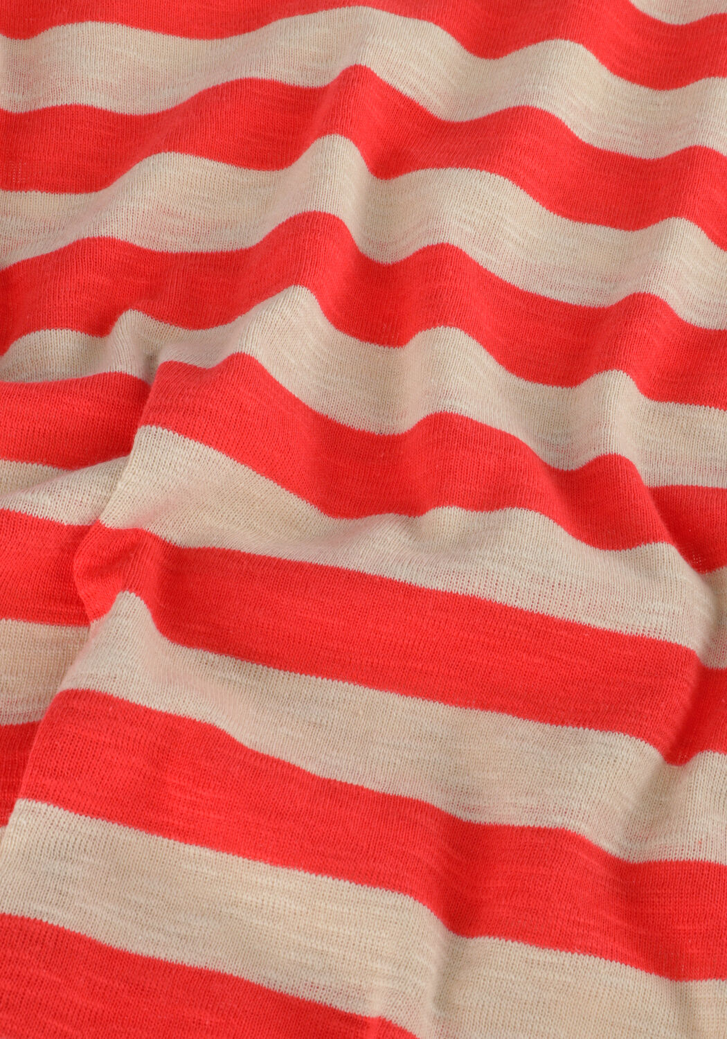 Rote BY-BAR T-shirt THELMA BIG STRIPE TOP - large