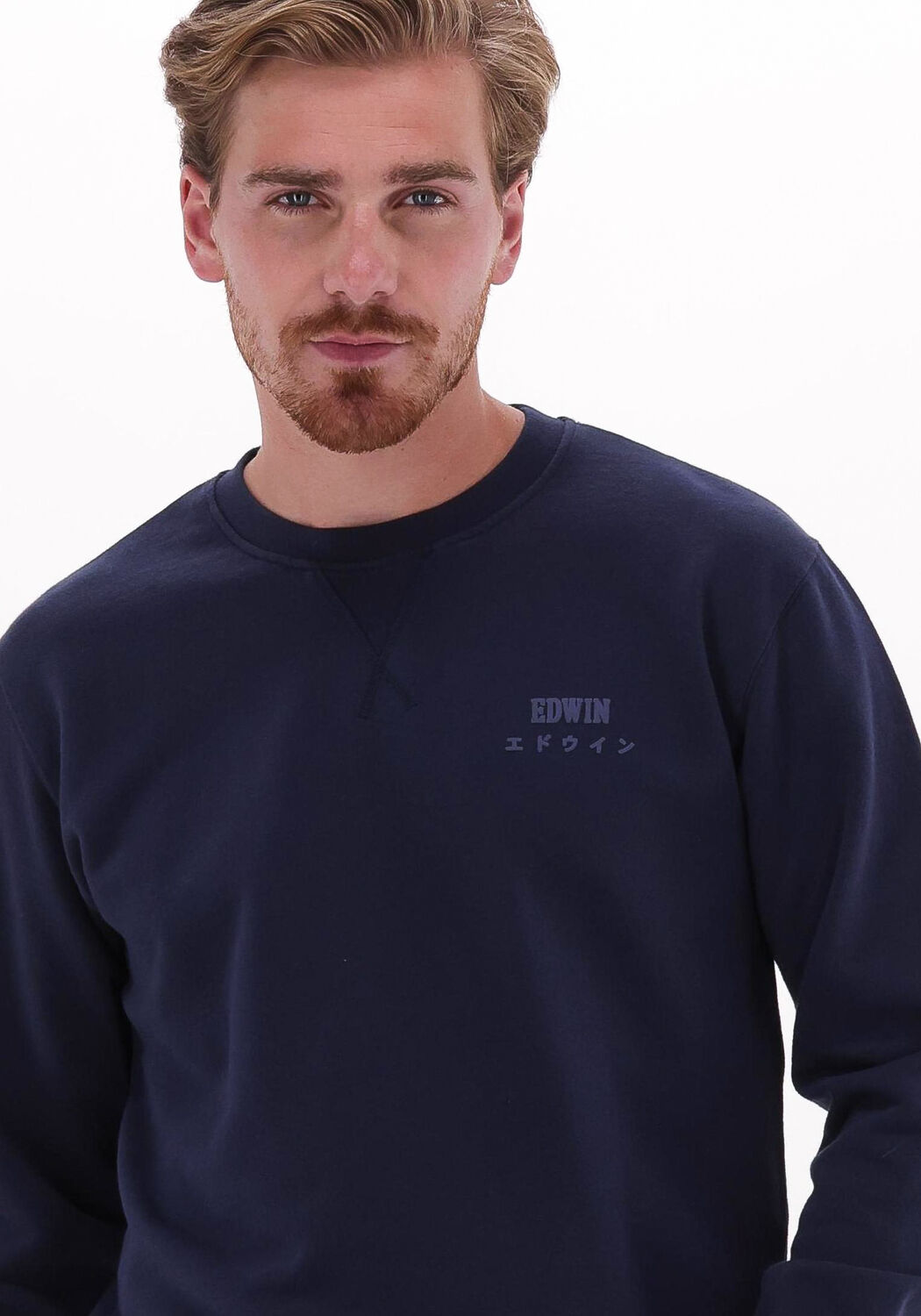 Dunkelblau EDWIN Sweatshirt BASE CREW SWEAT HEAVY FELPA Omoda