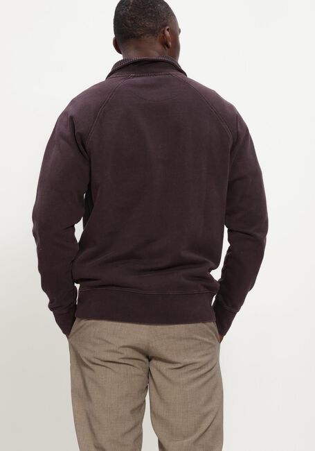 Bordeaux BUTCHER OF BLUE Pullover ARMY SWEAT HALF ZIP - large