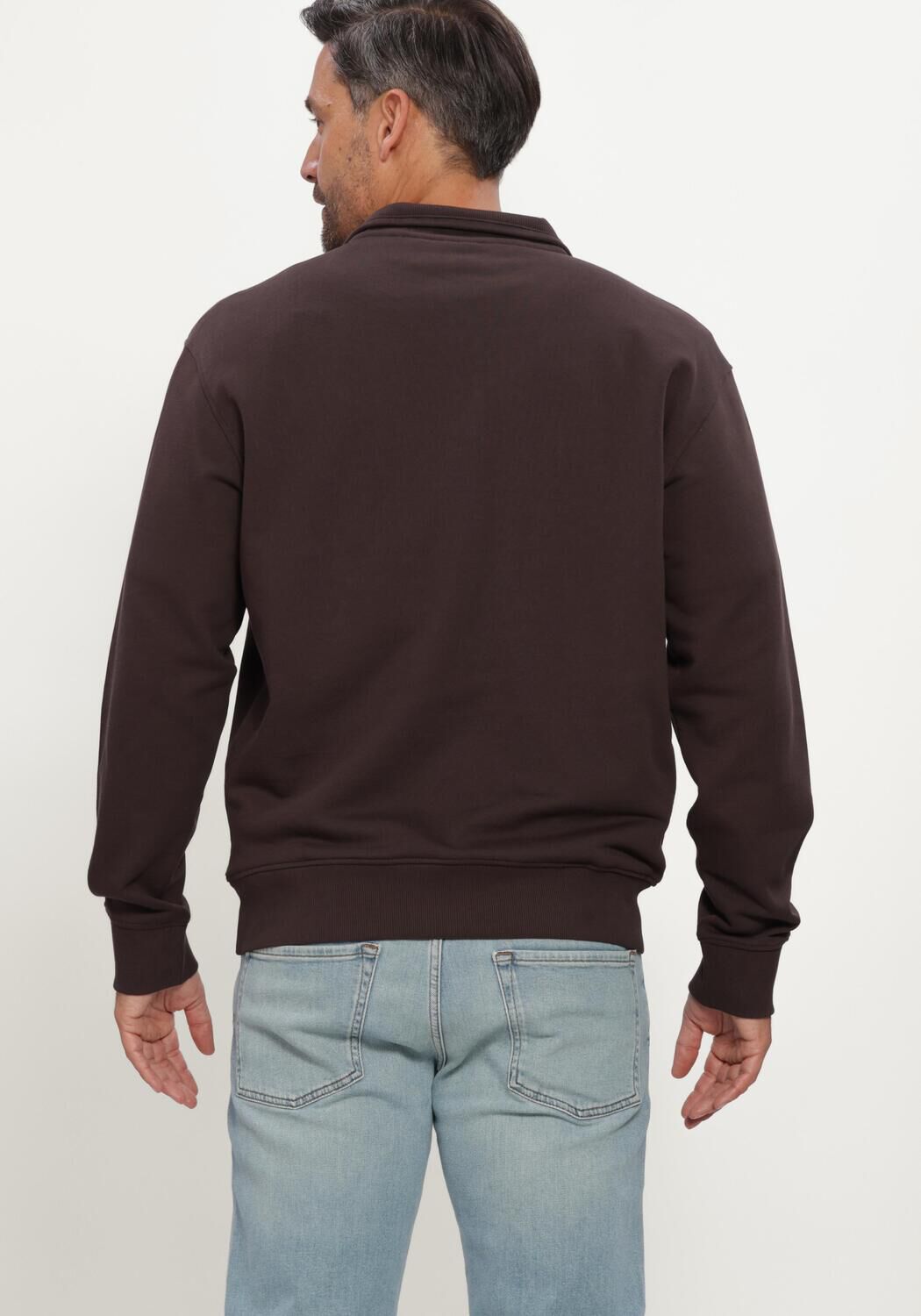 Braune BOSS ORANGE Sweatshirt ZE SMALLZIP - large