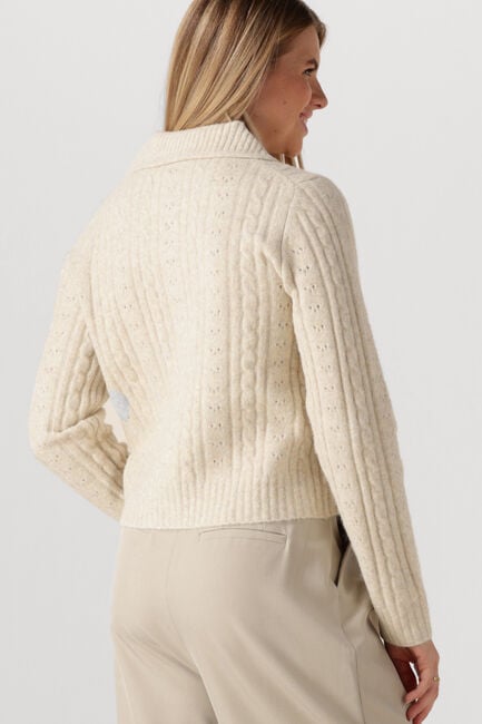 Ecru NEO NOIR Pullover EMELIE KNIT CARDIGAN - large