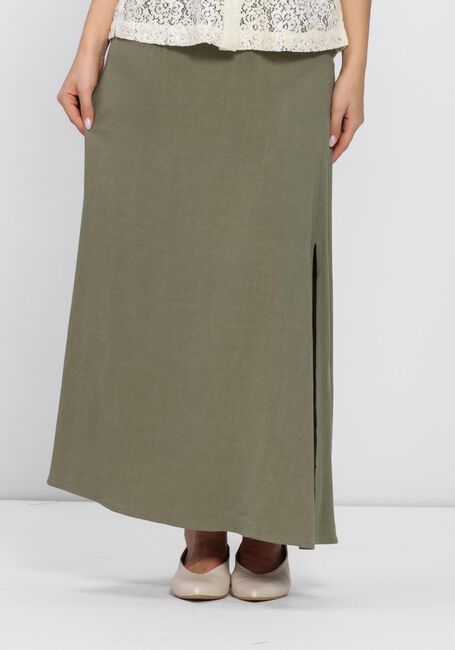 Gr&uuml;ne SELECTED WOMEN Maxirock SLFVIVA HW ANKLE LINEN BLEND SKIRT - large