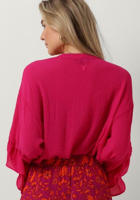Rosane ALIX THE LABEL Blusen LADIES WOVEN STRUCTURED CHIFFON RUFFLE BLOUSE - large
