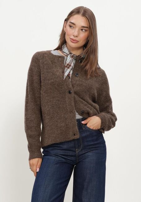 Braune SELECTED WOMEN Pullover SLFLULU LS KNIT SHORT CARDIGAN - large