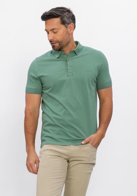 Graue GENTI Polo-Shirt POLO 3 BUTTON SS 1219 - large