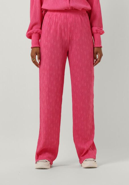 Fuchsie ALIX THE LABEL Weite Hose LADIES WOVEN WIDE LEG PLISSE PANTS - large