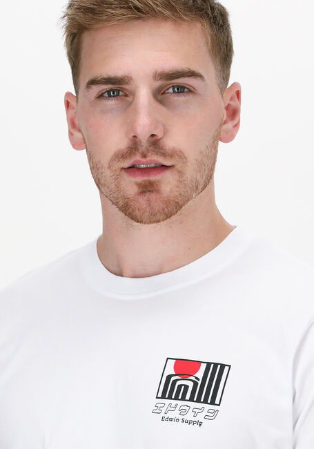 Wei&szlig;e EDWIN T-shirt SUN BUILDINGS TS - large