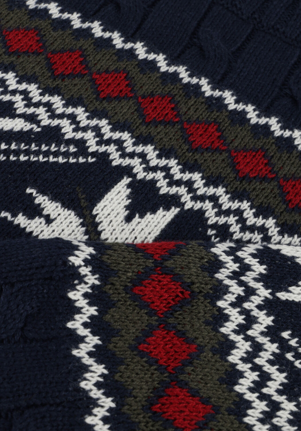 Dunkelblau SELECTED MEN Rollkragenpullover SLHFLAKE LS KNIT CABLE HIGH NE - large