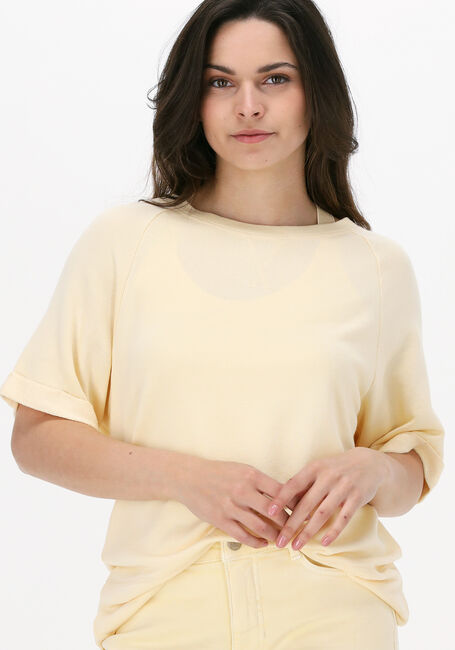Gelbe SUMMUM Top SWEATER SHORT SLEEVE FLUID SWE - large