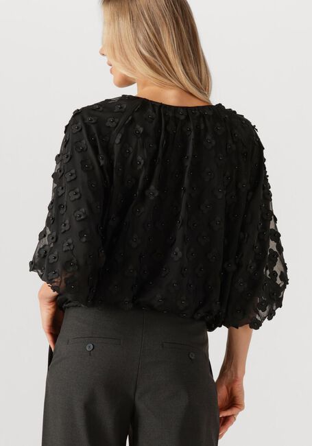 Schwarze AAIKO Top DELANY FLOWER PES 508 - large