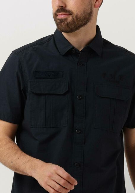 Blaue PME LEGEND Casual-Oberhemd SHORT SLEEVE SHIRT CTN OTTOMAN - large