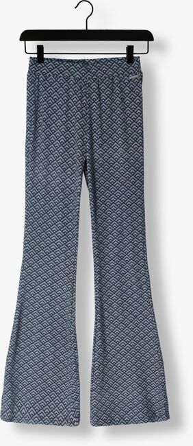 Blaue COLOURFUL REBEL Schlaghose SMALL GEO PEACHED EXTRA FLARE PANTS - large