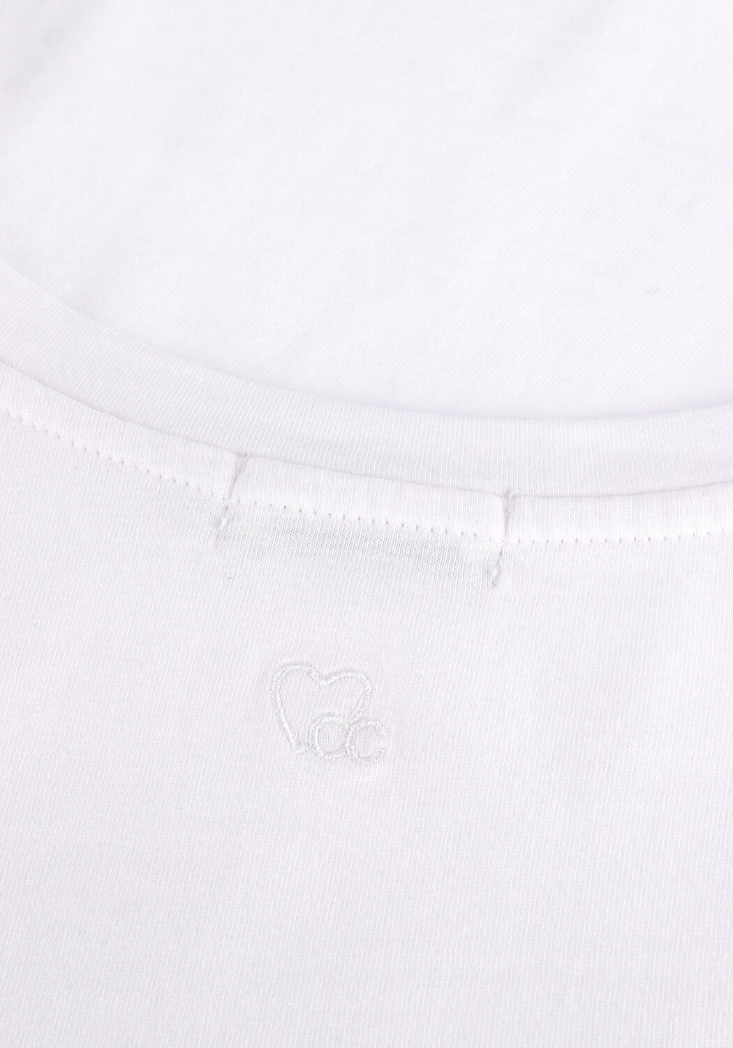Wei&szlig;e CC HEART T-shirt ORGANIC COTTON V-NECK TSHIRT - large