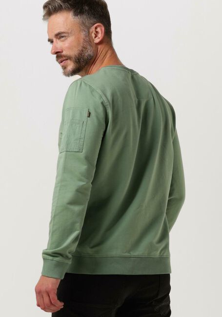 Grüne PME LEGEND Pullover R-NECK AIRSTRIPE SWEAT - large