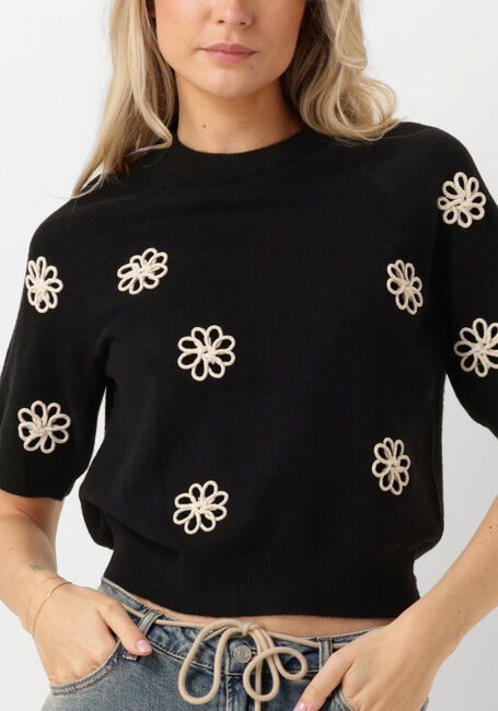 Schwarze OBJECT Pullover OBJLANEY RUBIN SS PULLOVER - large