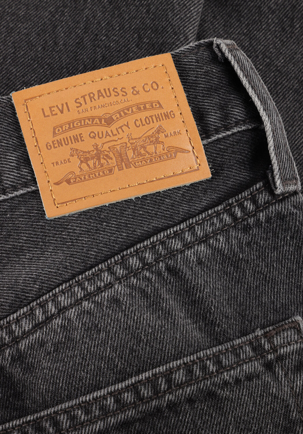 Dunkelgrau LEVI'S Wide jeans RIBCAGE WIDE LEG H223 SWIPE UP - large