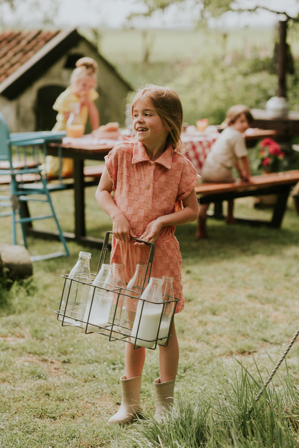 Orangene KOKO NOKO Minikleid N58907 - large