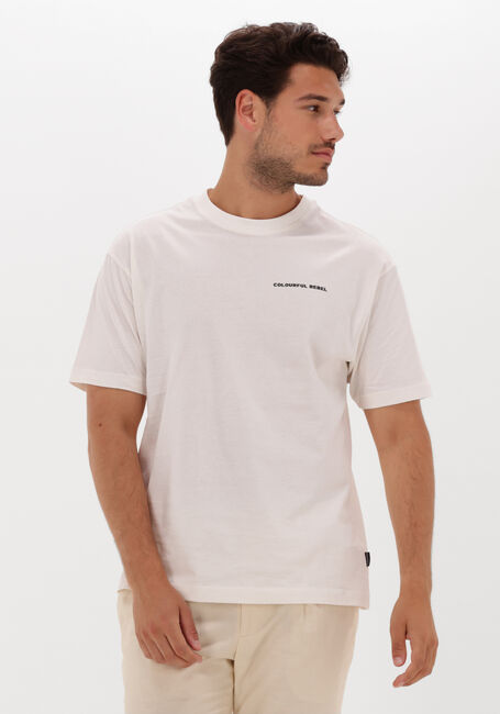 Nicht-gerade weiss COLOURFUL REBEL T-shirt SUNSET BACK PRINT BASIC TEE - large