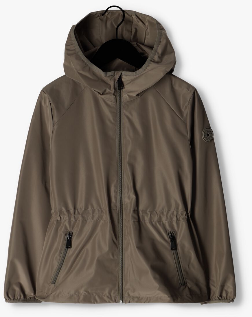 taupe airforce jack hooded jacket