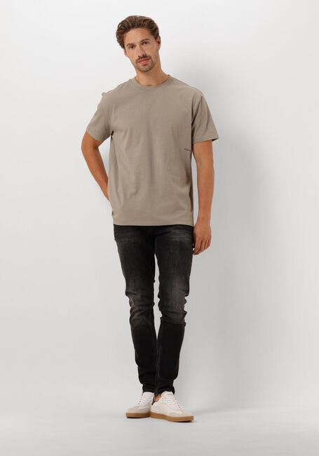 Taupe PURE PATH T-shirt LOOSE FIT T-SHIRTS CREWNECK SS106 - large