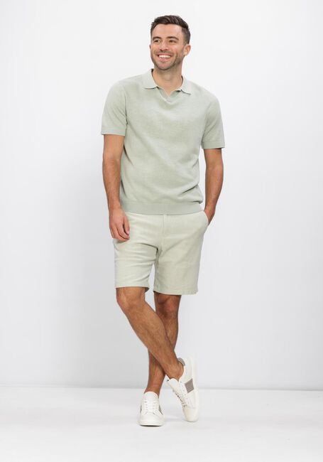 Gr&uuml;ne SELECTED MEN Polo-Shirt SLHMATTIS SS KNIT SUN OPEN POLO - large