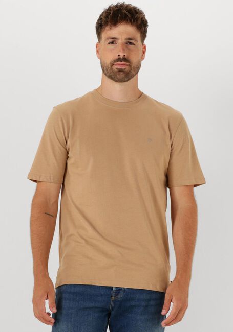 Beige SCOTCH & SODA T-shirt SEASONAL CORE - REGULAR-FIT LOGO T-SHIRT - large