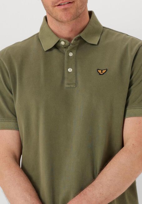 Olive PME LEGEND Polo-Shirt PIQUE GARMENT DYE - large