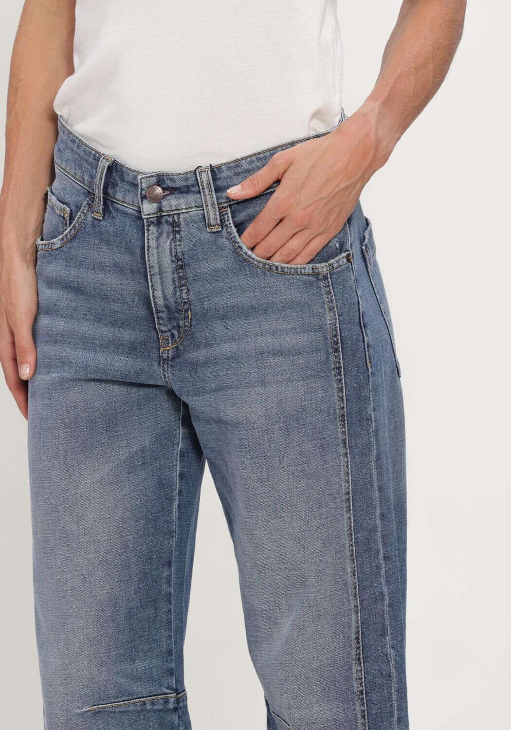 Blaue CAMBIO Wide jeans ELIA - large