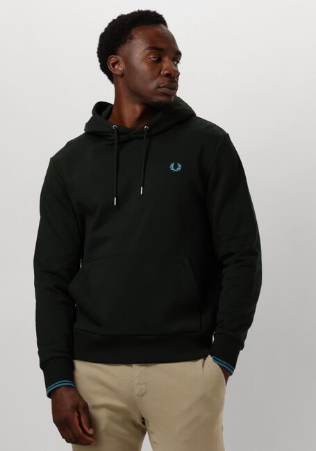 Grüne FRED PERRY Pullover & Cardigans TIPPED HOODED SWEATSHIRT - large